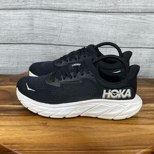 HOKA One One Arahi 7 Black White Running Shoes Women’s Sneaker Size 8 D Wide